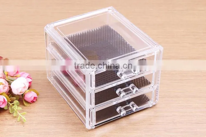C50 ANPHY Cube Makeup Organizer box 3 drawers jewelry accessory display box