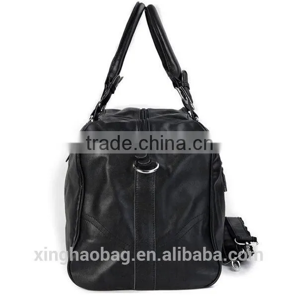 High quality leather travel luggage bags made in china