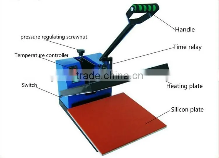 Best price 38x38cm T-Shirt Used Heat Press Machine, Heat Transfer Machine