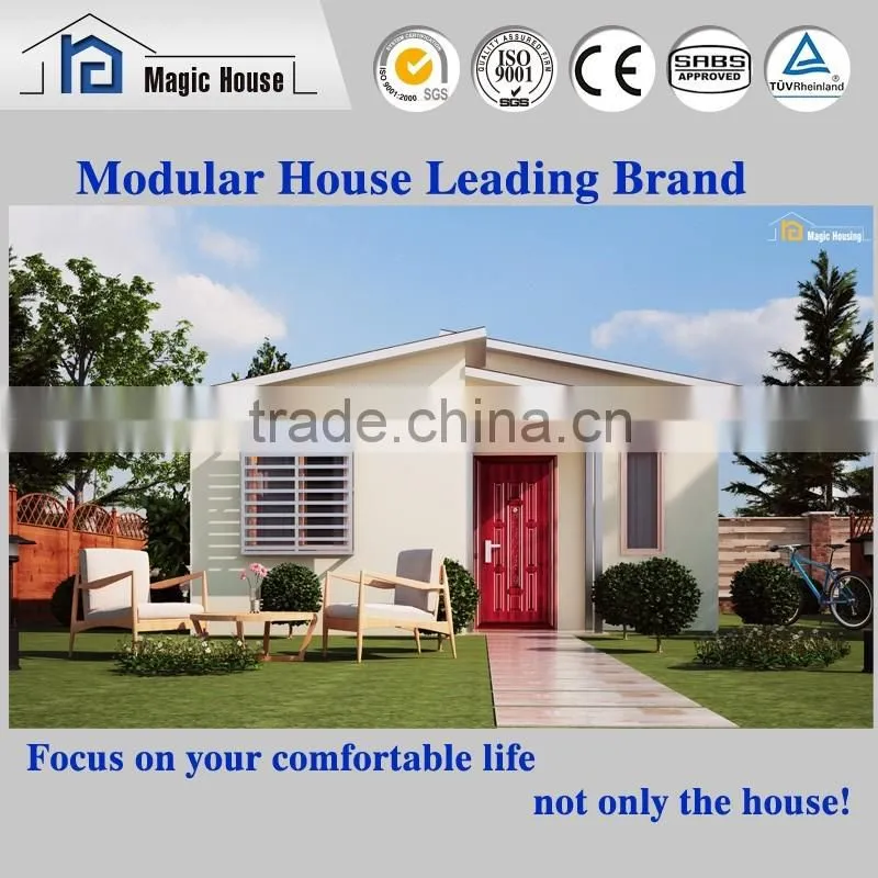 Prefabricated One Bedroom with Bathroom/Luxry Prefab Houses Easy Assemble