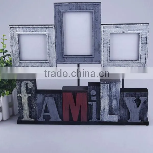 Black Family Letter MDF Photo Frame With The Attractive Design And High Quality