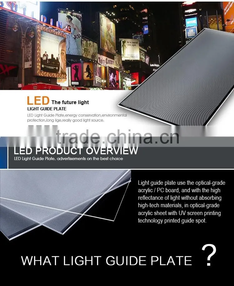 Edgelight smd led light panel with reflective sheet for super bright