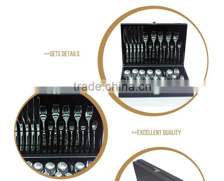 Chinese soup spoon stainless steel table spoon and fork