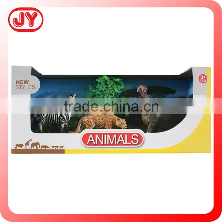 Wholesale PVC animal toy set for kids Zebra