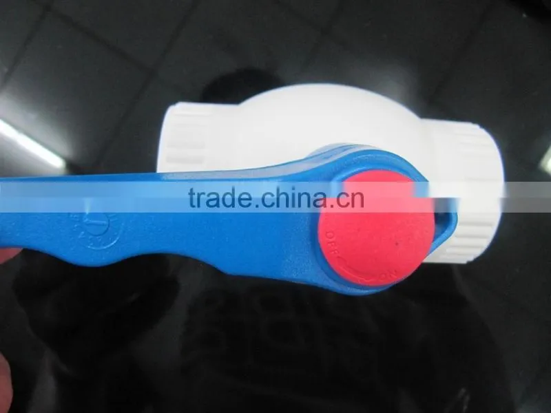 Plastic handle brass ball valve/stop valve/stop cock valve/dark valve/gas hose ball valve