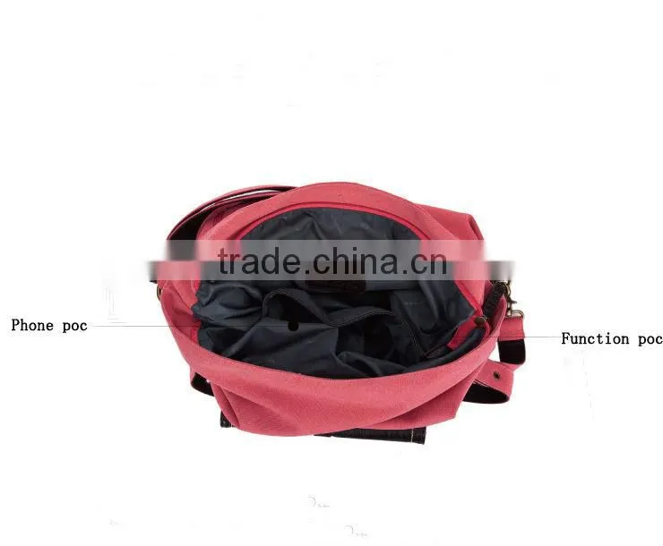 2902-Latest canvas backpack,fashion travel bag,three way function bag