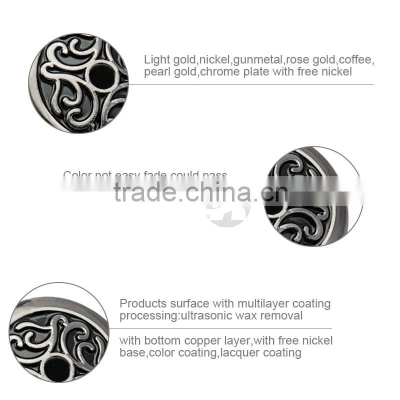 Wholesale Custom Gun Metal Cap Top Sew Buttons For Women Fashion Coats