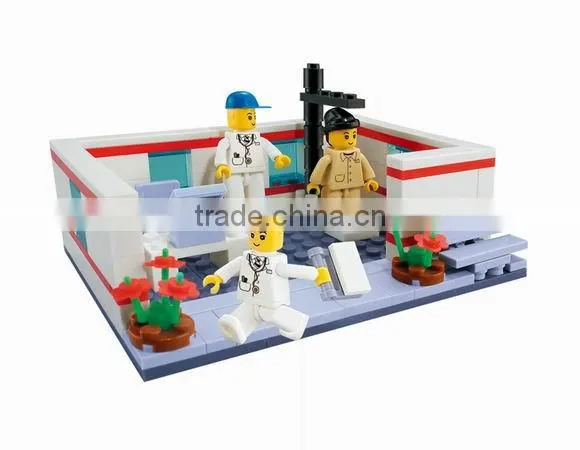 140pcs Medical hospital series DIY Block toy connecting blocks