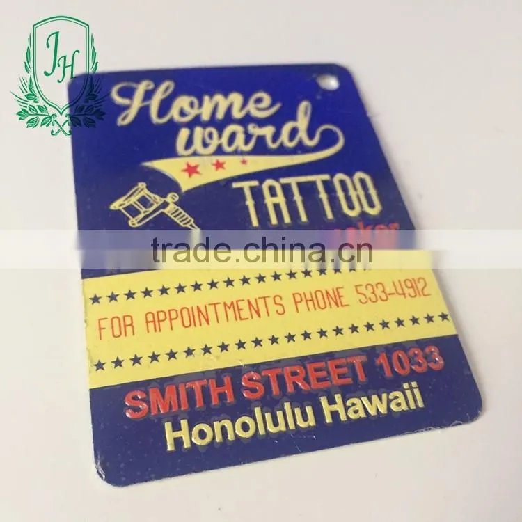Custom Embossed Decorative Metal Tin Plate Metal Tin Sign board for promotional