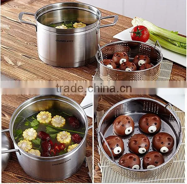 Japanese Large Food Steamer, Couscous Steamer Pot, Stainless Steel Steamer Pot