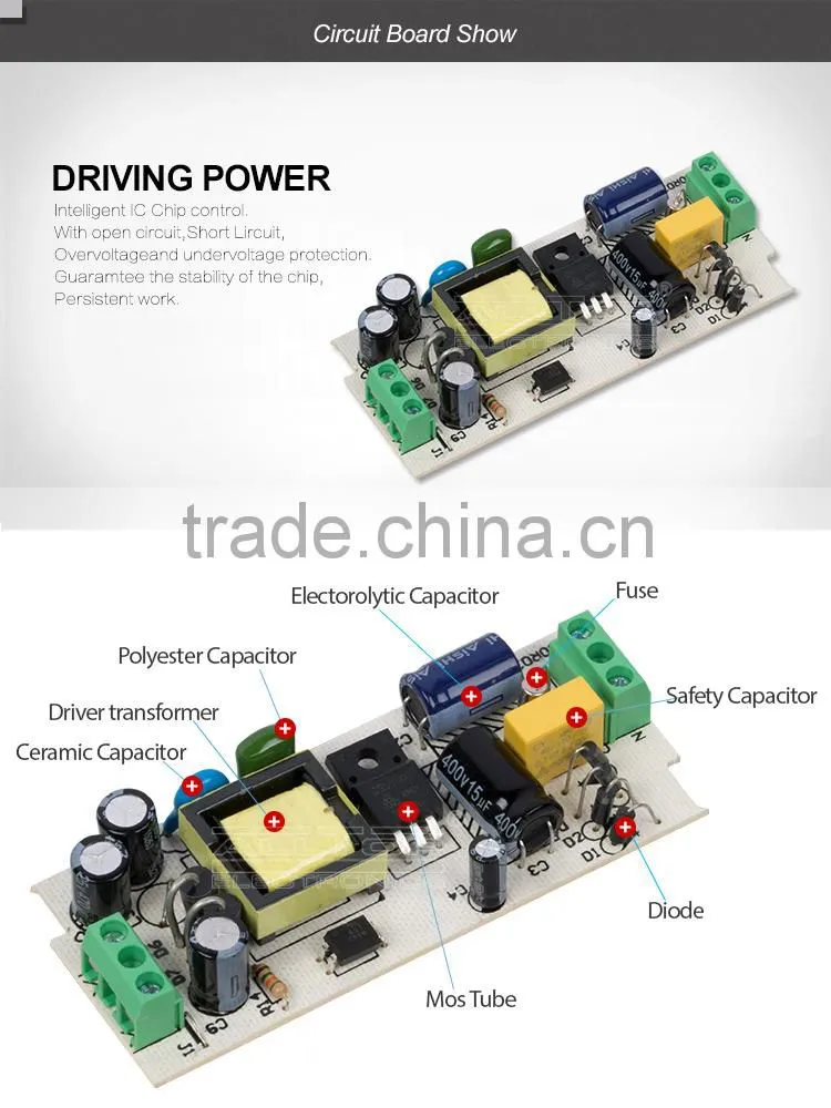 High efficiency dimming 18w 300mA led power supply