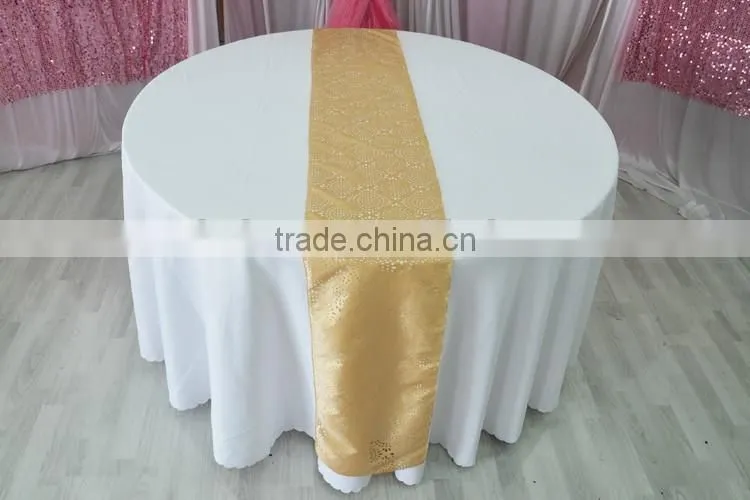 Wedding laser cut felt table runner for round tables