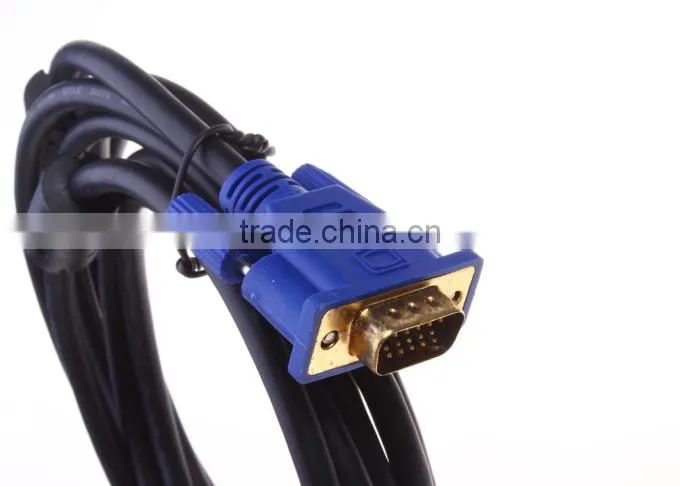 High-Speed 10 feet Double Shielded Cheap VGA Cables Male to Male