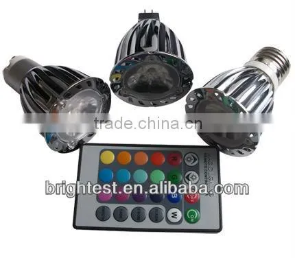3*2W RGB LED Spotlights E27 GU10 MR16