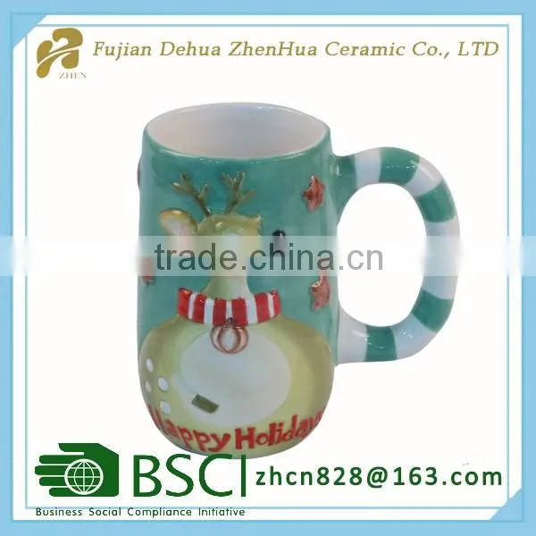 ceramic custom gift decoration christmas mug