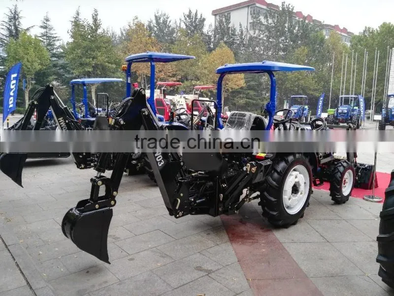 mini tractor with backhoe