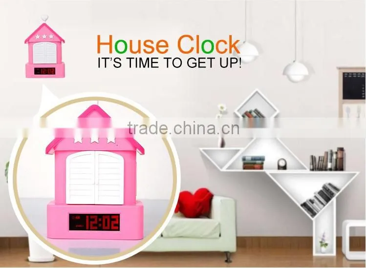 Bird shape Decorative Shooting Target Gun Alarm Clock