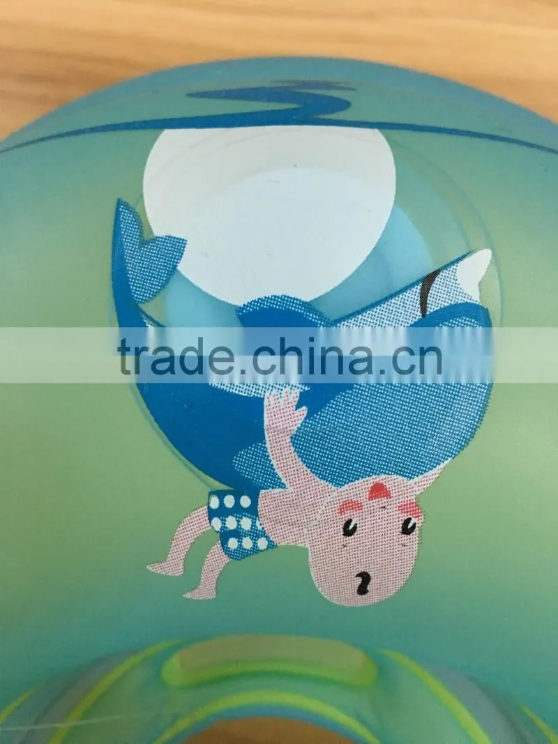 Free Swimming Baby Inflatable Baby Neck Ring Baby Swimming Float with Music Box