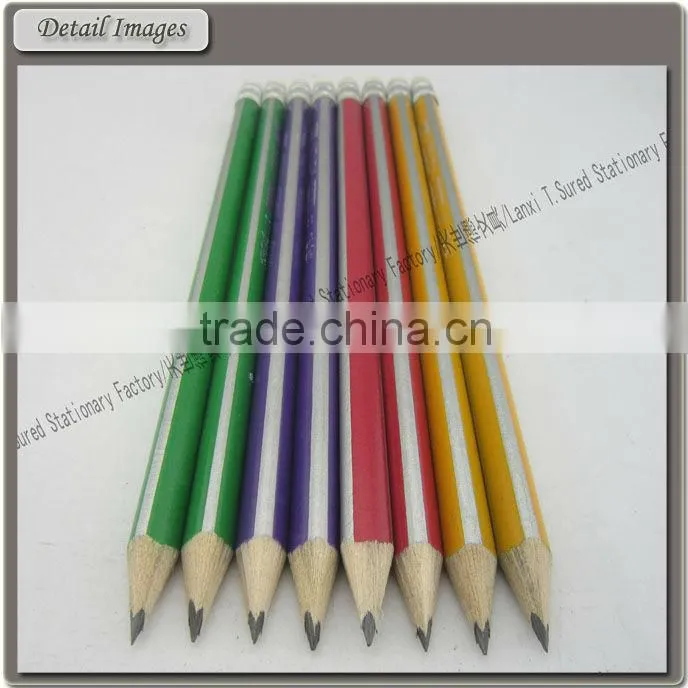 Triangle Stripe HB Pencil With Eraser