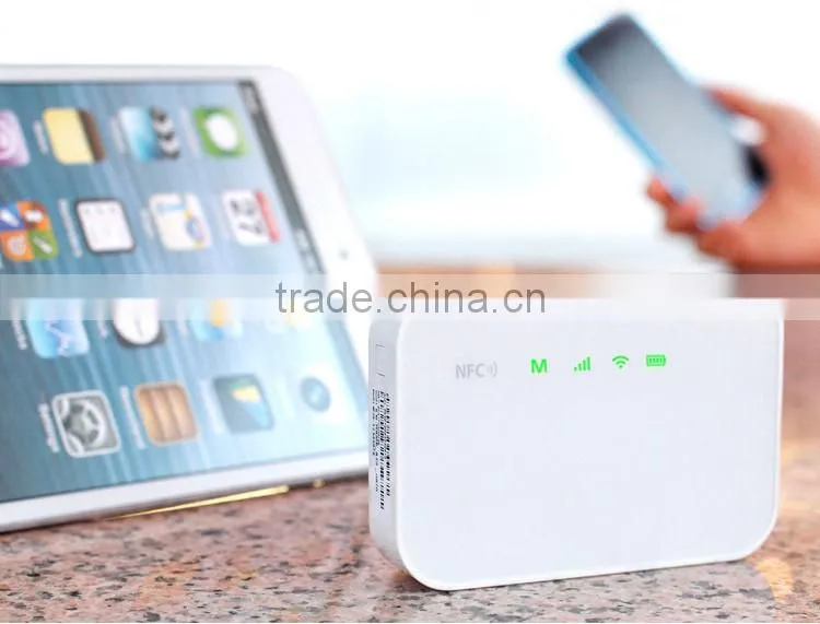 multi-function 5200mah NFC connect power bank 3g wifi router with sim card slot