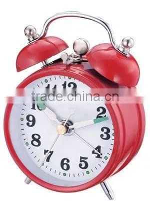2.8 inch Metal case mechanical alarm clock