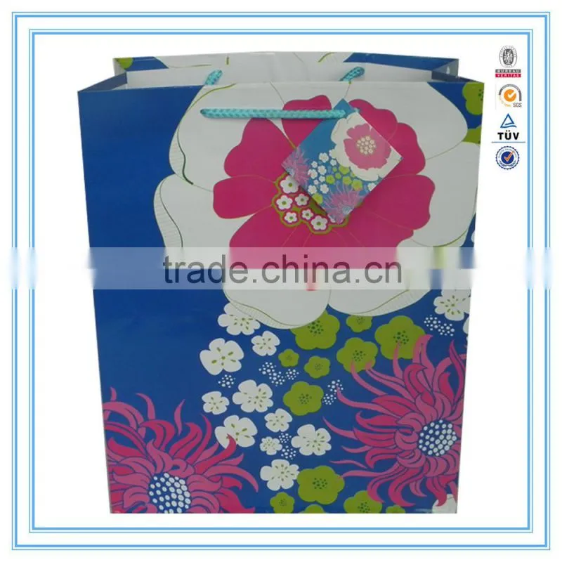 China alibaba wholesale cheap printed custom paper shopping bag for shopping