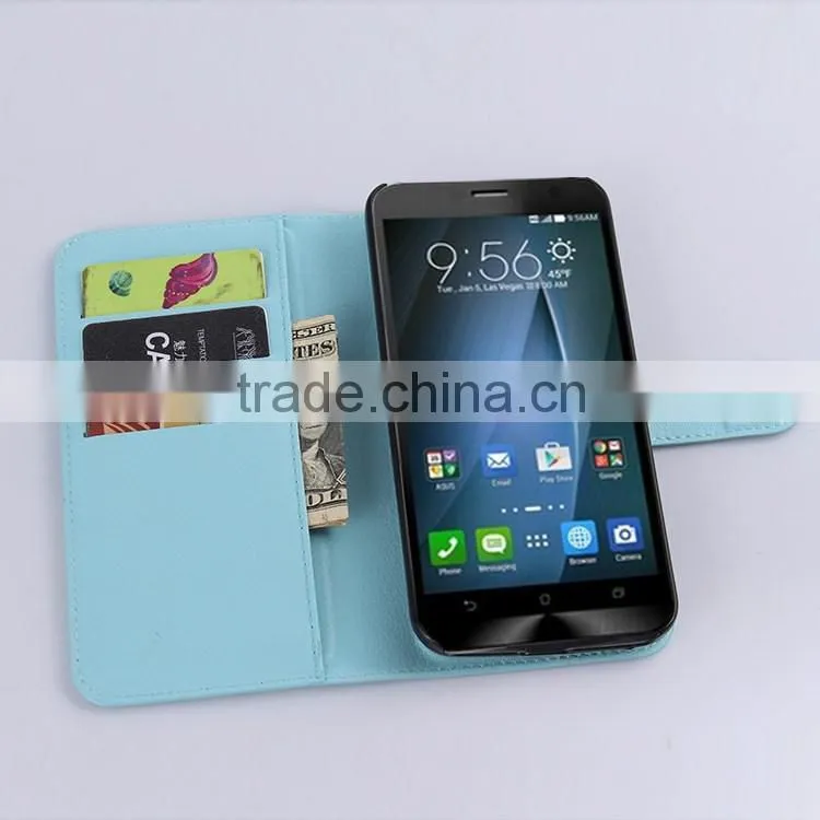 For ASUS Zenfone 2 Leather Case, For ASUS Zenfone 2 Wallet Leather Case