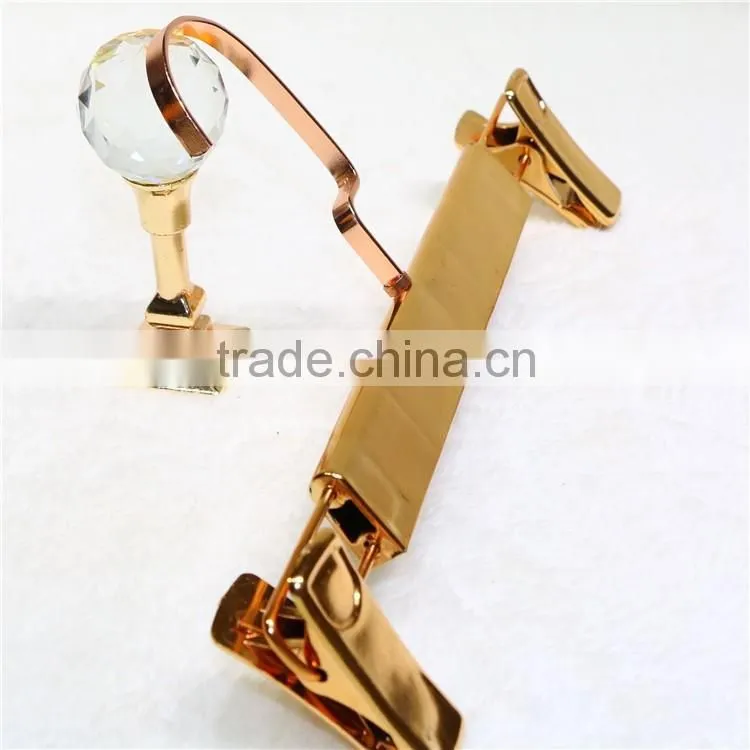 Rubber coated pant hanger/electroplating gold trouser rack