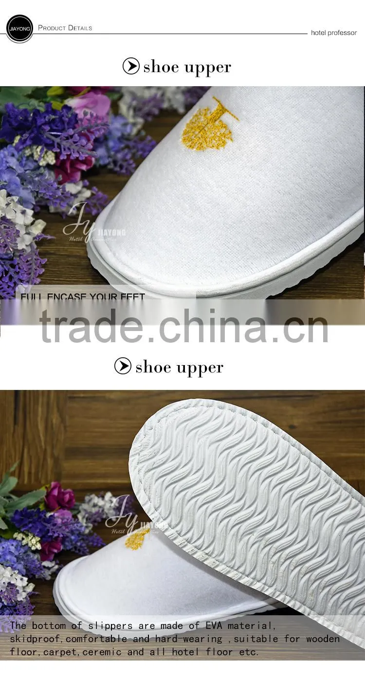 Popular cheap hotel slippers custom made slippers