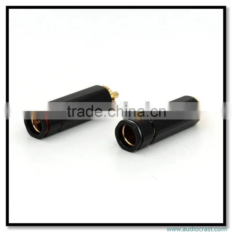 OEM Black Print Gold RCA connector cables Audio HIFi cable