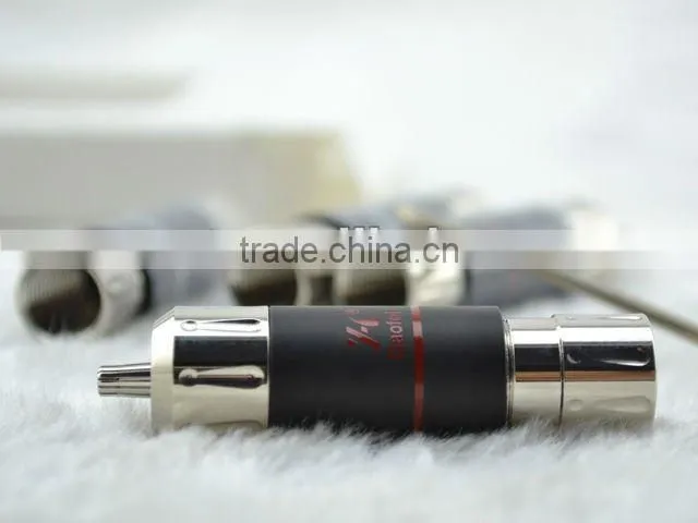 Hi-End RHO02R Copper Rhodium Plated Hi-End Audio RCA CABLE Plug