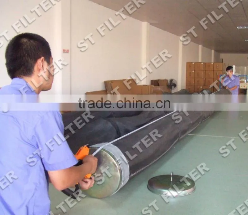 fiberglass with PTFE membrane filter bag,Dia292*4800mm