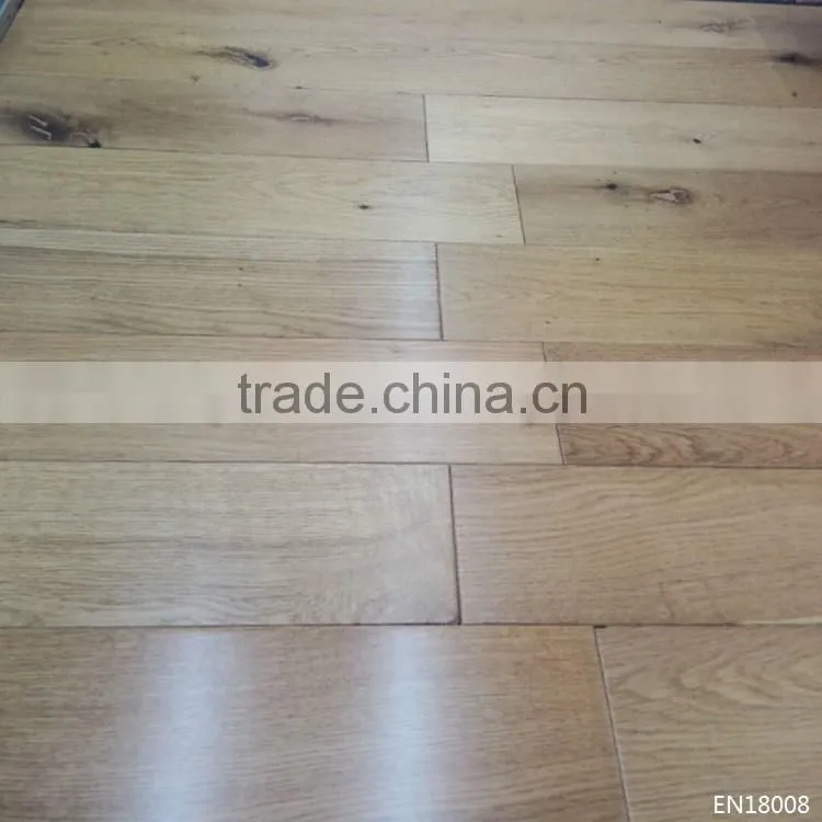 New Design Smoked And Hand Wax oiled Treatment Oak Wood Flooring