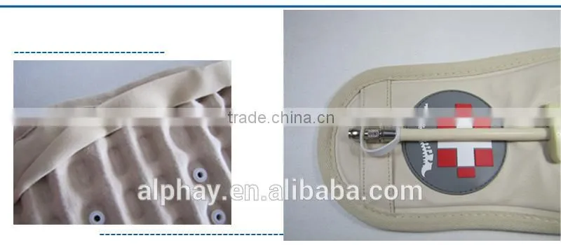 Inflatable pain-relief lumbar traction belt with CE Certificate