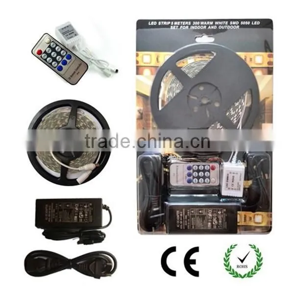 Hot Dimmable LED Strip Light Kit, Flexible LED Strip with LED Controller and LED Power