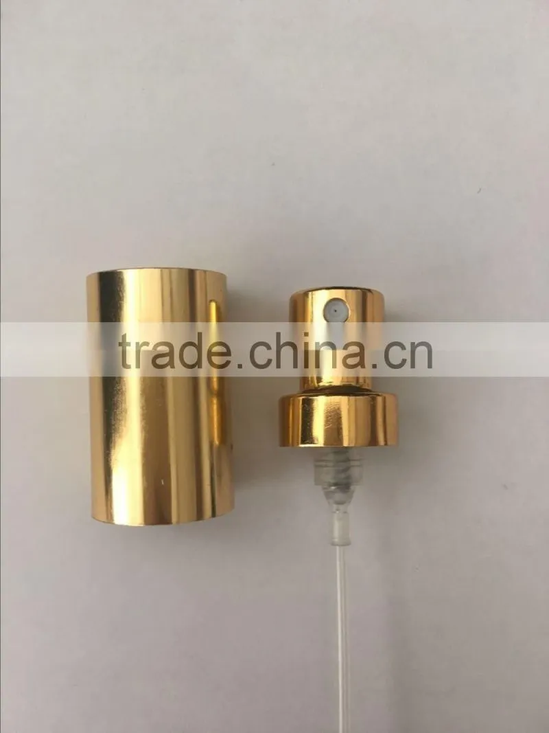 Manufacturer aluminum 16.3mm crimp sprayer pump with cap