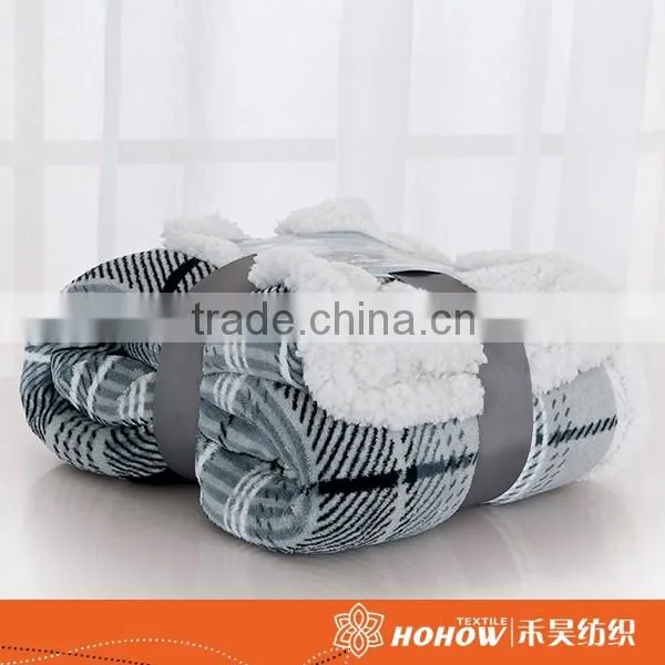 100% Polyester Polyester coral fleece and plush blanket