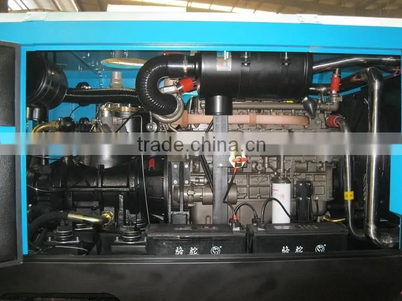 3-50 m3/min capacity 0.8-1.3Mpa working pressure portable screw air compressor