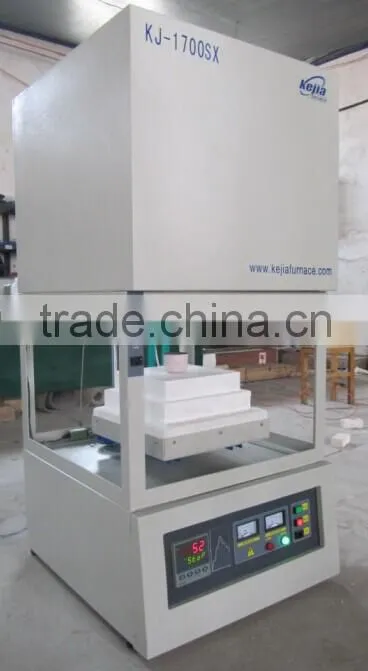 Elevator bottom lifting Bell type 1700 muffle furnaces for research institutes
