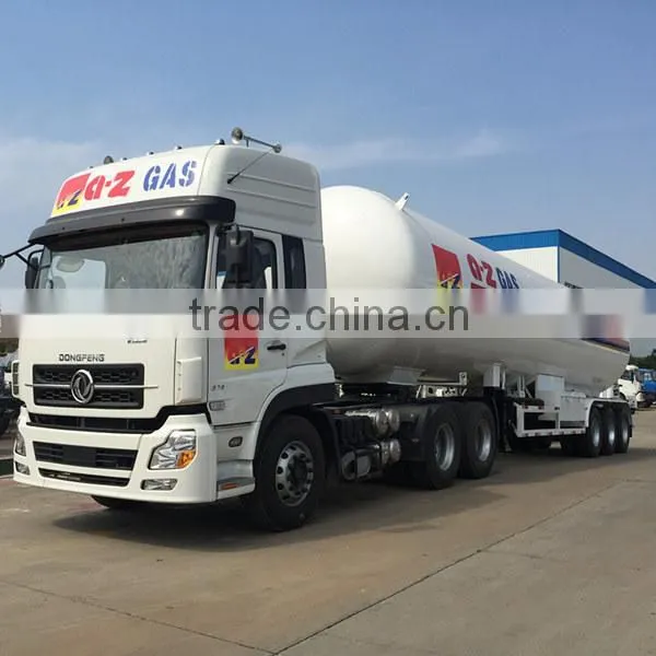 lpg gas semi trailer road tank, 3 axles lpg tanker trailer 20Tons