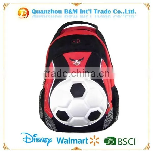 Blue color football EVA shape backpack bags