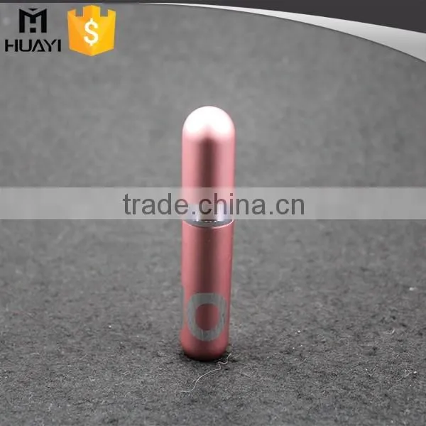 bullet shape pocket aluminium refillable perfume atomizer