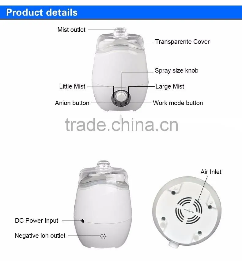 200ml Office Ultrasonic Aromatherapy Machine Air Purifier Essential Oil Diffuser