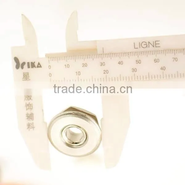 hexagonal metal zinc alloy magnetic button for bag