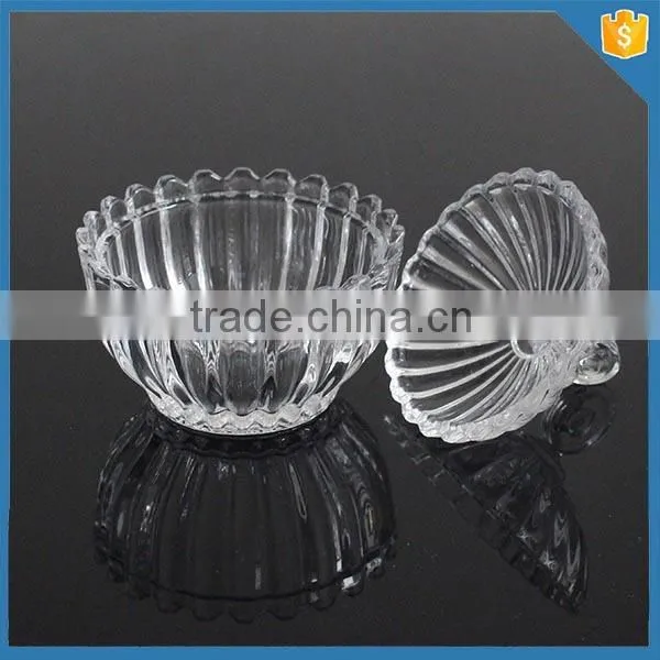 Bling crystal candle glass jar dome lid