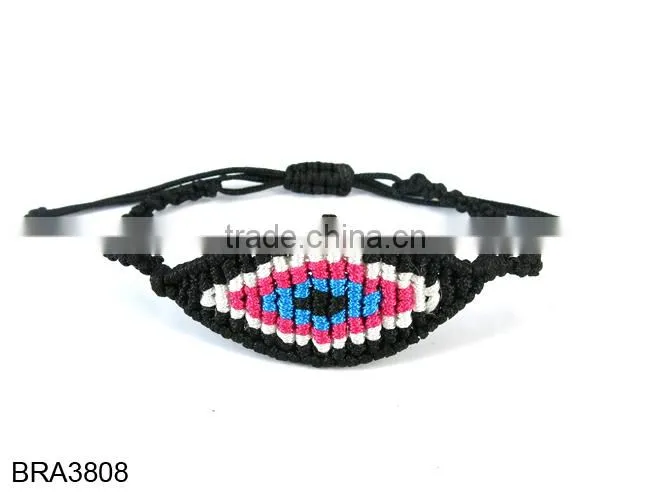 Latest Design Black Macrame Turkish Eye Bracelet Eye Bracelet