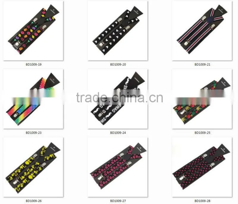 New Unisex Fashion Flame Braces Suspenders for Pants Adults