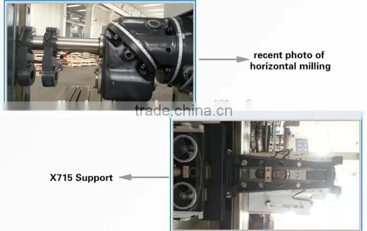 Universal swivel head milling machine X715, bed type milling machine made in China