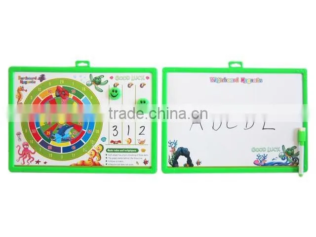 Promotion gift toy big kids magnetic writing board with dart board target