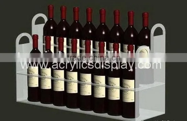 Fashionable unique acrylic vodka bottle display